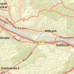 Altbach Street Map