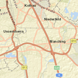 Manching Street Map