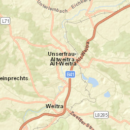 Weitra Street Map