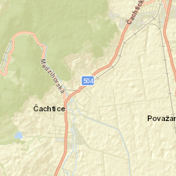 Čachtice Street Map