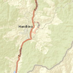 Handlová Street Map