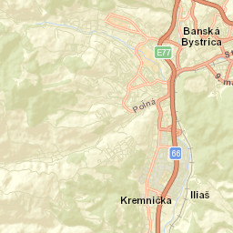 Okres Banská Bystrica Street Map