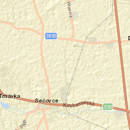 Sečovce Street Map