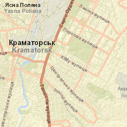 Kramators’k Street Map