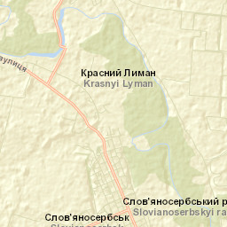 Slov`yanoserbsk Street Map