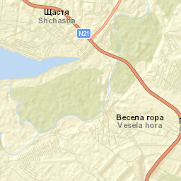 Shchastya Street Map
