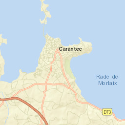 Carantec Street Map