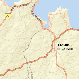 Plestin-les-Grèves Street Map
