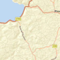 Ploumilliau Street Map