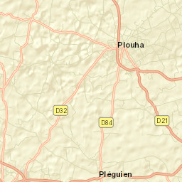 Pléguien Street Map