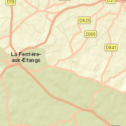 La Ferrière-aux-Étangs Street Map