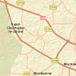 Mortrée Street Map