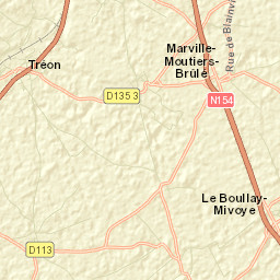 Tréon Street Map