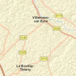 Villemeux-sur-Eure Street Map