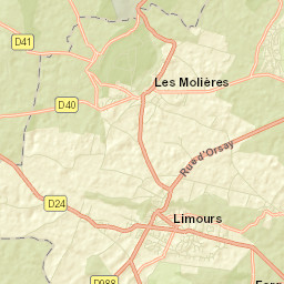 Les Molières Street Map