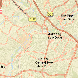 Sainte-Geneviève-des-Bois Street Map