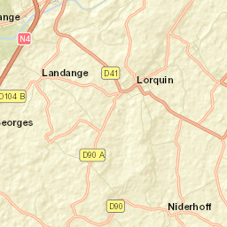 Lorquin Street Map