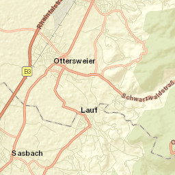 Sasbach Street Map