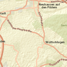 Wolfschlugen Street Map