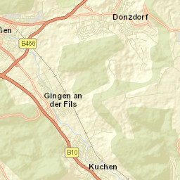 Donzdorf Street Map
