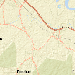 Künzing Street Map