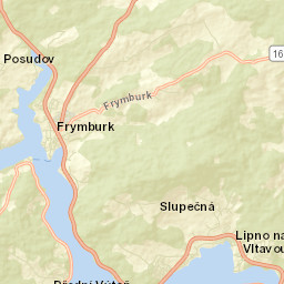 Frymburk Street Map