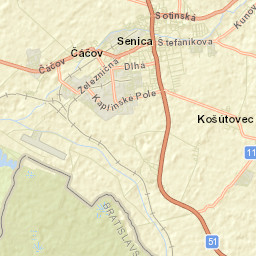 Senica Street Map