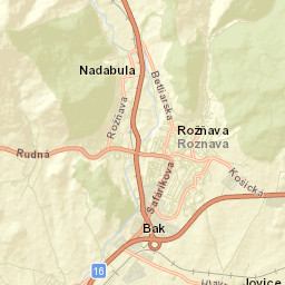 Okres Rožňava Street Map