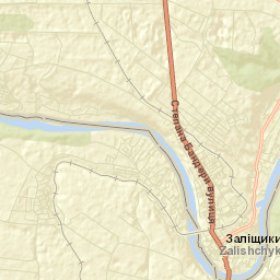 Zalishchyky Street Map