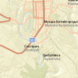Smotrych Street Map