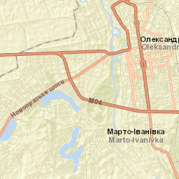Oleksandriya Street Map