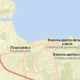 Verkhn’odniprovs’k Street Map