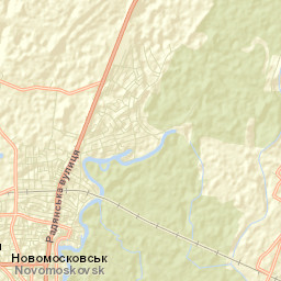 Novomoskovs’k Street Map