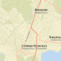 Stanytsya Luhans’ka Street Map