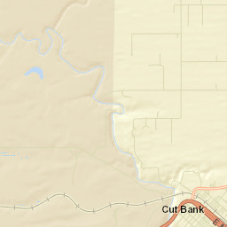 Cut Bank Street Map