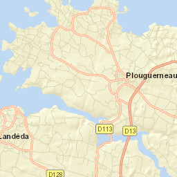 Plouguerneau Street Map