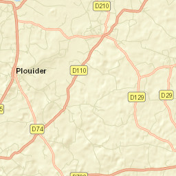 Plouider Street Map