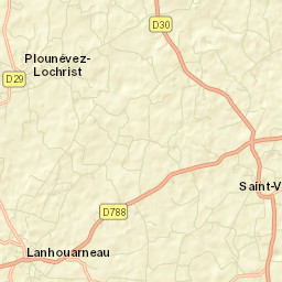 Plounévez-Lochrist Street Map