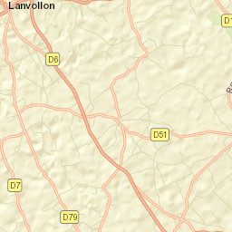 Lanvollon Street Map