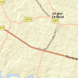 Isigny-le-Buat Street Map