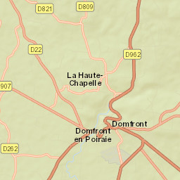 Domfront Street Map