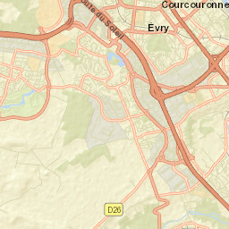 Courcouronnes Street Map