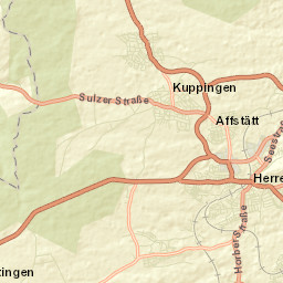 Herrenberg Street Map
