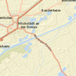 Höchstädt an der Donau Street Map