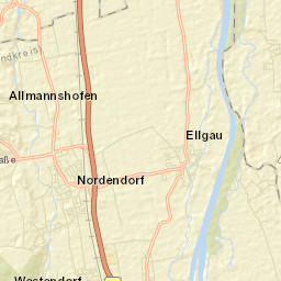 Ellgau Street Map