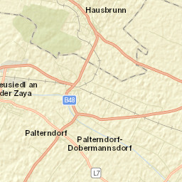 Hausbrunn Street Map