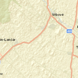 Vrbové Street Map