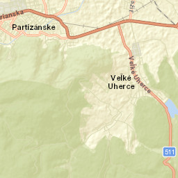 Partizánske Street Map