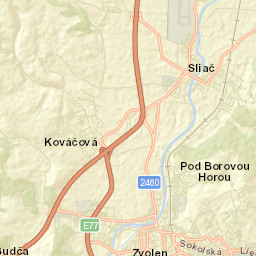 Kováčová Street Map