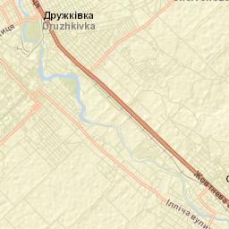 Druzhkivka Street Map